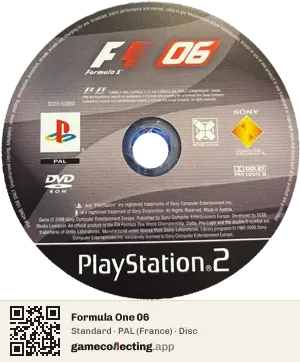 Formula One 06 PlayStation 2, PAL disc