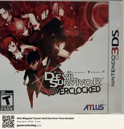 Shin Megami Tensei: Devil Survivor Overclocked Nintendo 3DS, NTSC box front