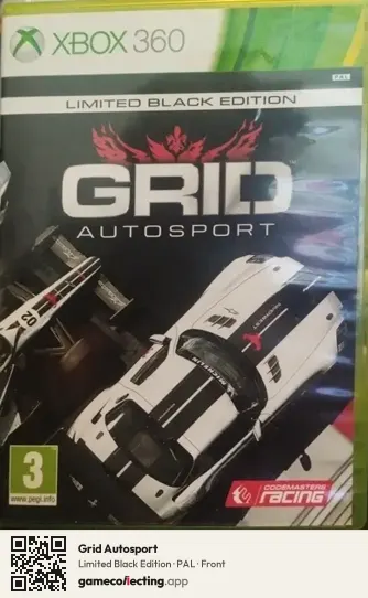 Grid Autosport Xbox 360, PAL box front