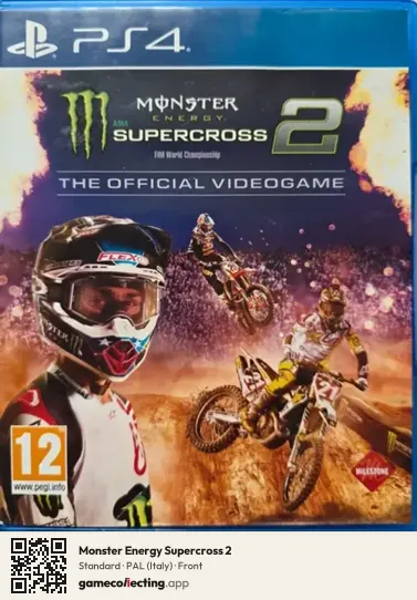 Monster Energy Supercross 2 PlayStation 4, Italy box front