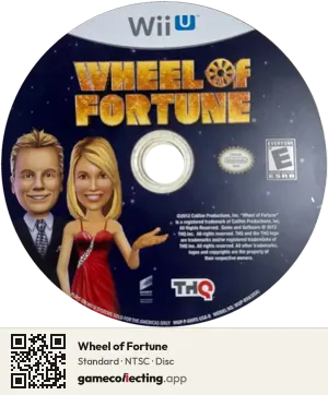 Wheel of Fortune Nintendo Wii U, NTSC disc