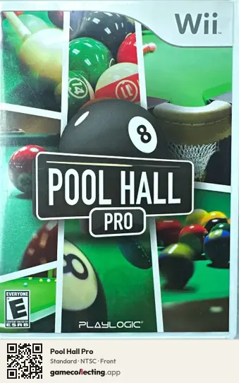 Pool Hall Pro Nintendo Wii, NTSC box front