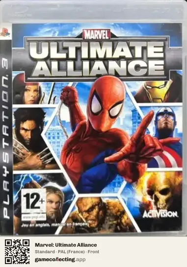 Marvel: Ultimate Alliance PlayStation 3, France box front