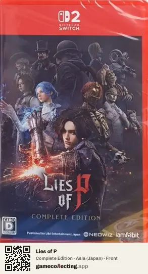 Lies of P Nintendo Switch 2, Japan box front