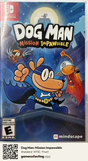 Dog Man: Mission Impawsible Nintendo Switch, NTSC box front