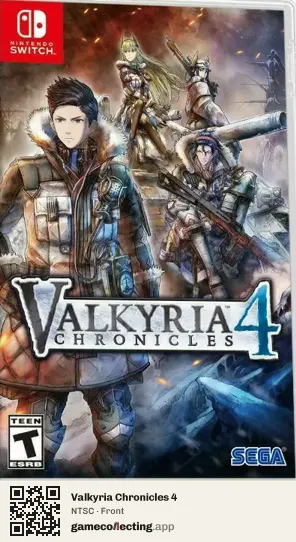 Valkyria Chronicles 4 Nintendo Switch, NTSC box front