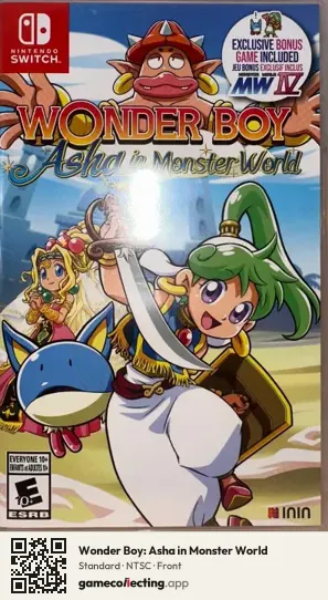Wonder Boy: Asha in Monster World Nintendo Switch, NTSC box front