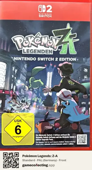 Pokémon Legends: Z-A Nintendo Switch 2, Germany box front