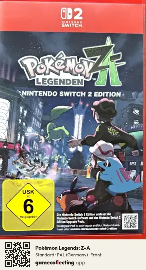 Pokémon Legends: Z-A Nintendo Switch 2, Germany box front