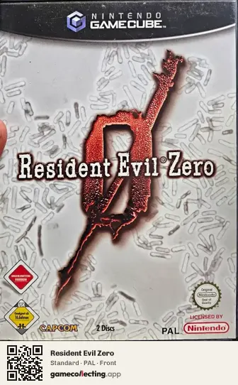 Resident Evil Zero Nintendo GameCube, PAL box front