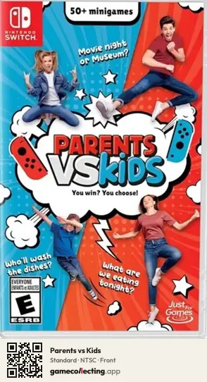 Parents vs Kids Nintendo Switch, NTSC box front