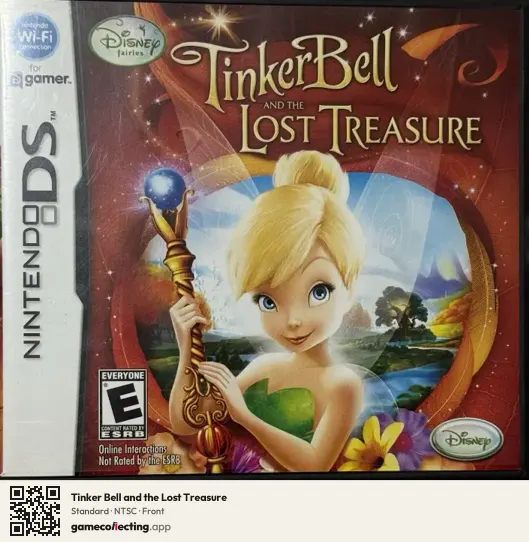 Tinker Bell and the Lost Treasure Nintendo DS, NTSC box front
