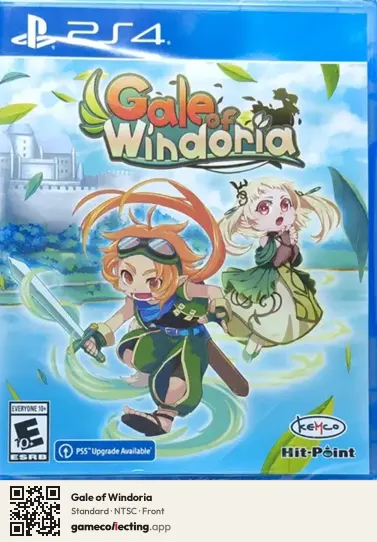 Gale of Windoria PlayStation 4, NTSC box front