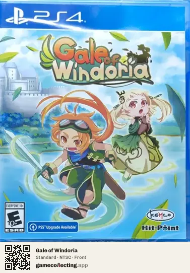 Gale of Windoria PlayStation 4, NTSC box front