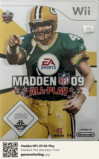 Madden NFL 09 All-Play Nintendo Wii, Germany box front