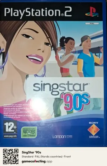 SingStar '90s PlayStation 2, Nordic countries box front