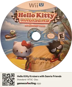 Hello Kitty Kruisers with Sanrio Friends Nintendo Wii U, NTSC disc