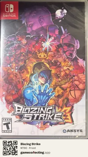 Blazing Strike Nintendo Switch, NTSC box front