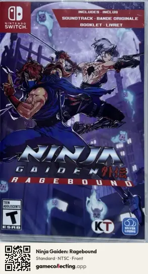 Ninja Gaiden: Ragebound Nintendo Switch, NTSC box front