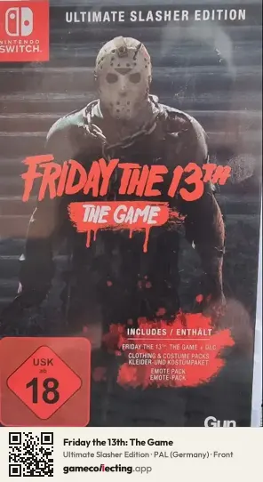 Friday the 13th: The Game Nintendo Switch, Germany box front