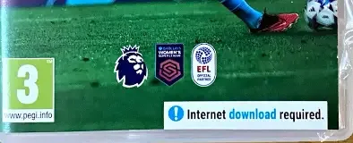 EA Sports FC 24, the PEGI square on its front