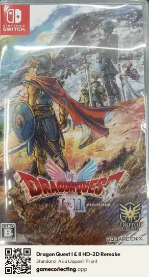 Dragon Quest I & II HD-2D Remake Nintendo Switch, Japan box front