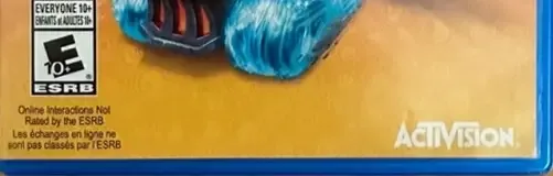 Skylanders: SuperChargers, the ESRB box on its front
