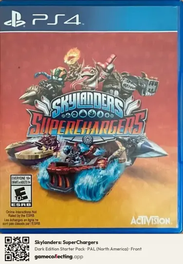Skylanders: SuperChargers PlayStation 4, North America box front