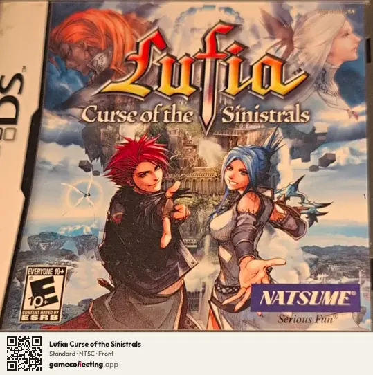Lufia: Curse of the Sinistrals Nintendo DS, NTSC box front