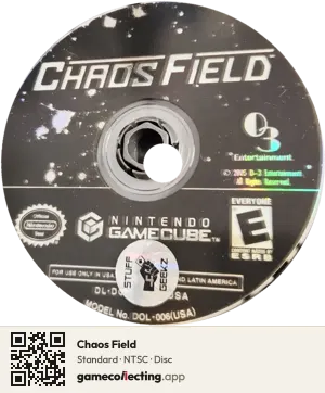 Chaos Field Nintendo GameCube, NTSC disc
