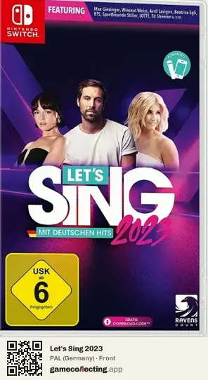 Let's Sing 2023 Nintendo Switch, Germany box front