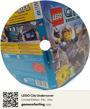 LEGO City Undercover Nintendo Wii U, PAL disc