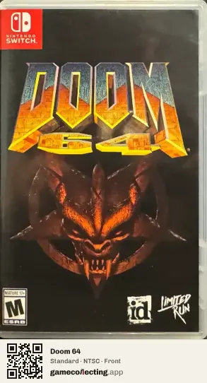 Doom 64 Nintendo Switch, NTSC box front