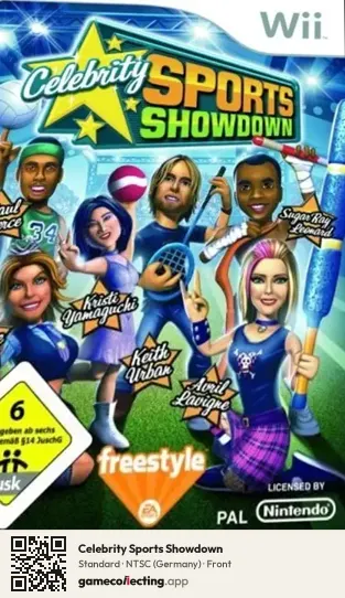 Celebrity Sports Showdown Nintendo Wii, Germany box front