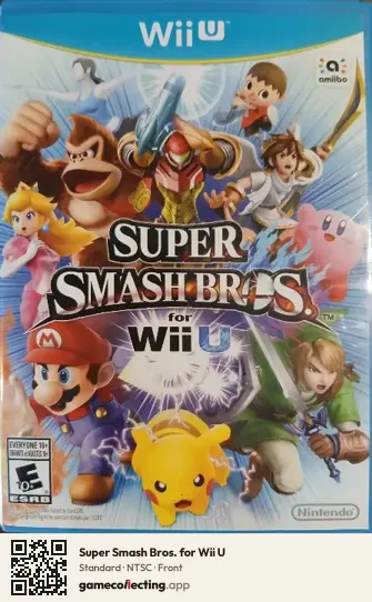 Super Smash Bros. for Wii U Nintendo Wii U, NTSC box front
