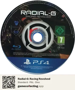 Radial-G: Racing Revolved PlayStation 4, PAL disc