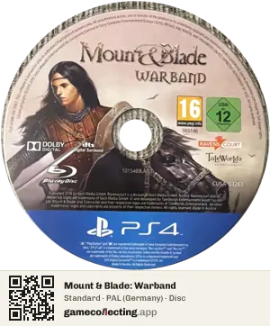 Mount & Blade: Warband PlayStation 4, PAL disc