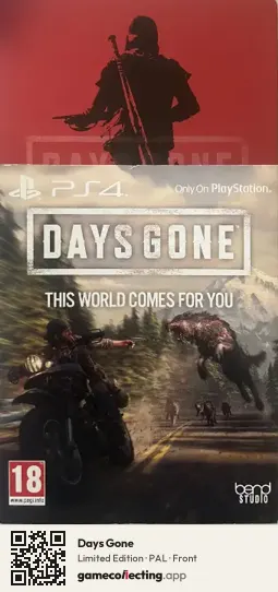 Days Gone PlayStation 4, PAL box front