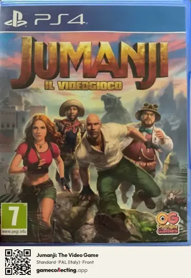 Jumanji: The Video Game PlayStation 4, Italy box front