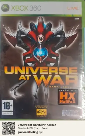 Universe at War: Earth Assault Xbox 360, Italy box front