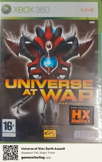Universe at War: Earth Assault Xbox 360, Italy box front