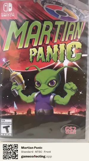 Martian Panic Nintendo Switch, NTSC box front