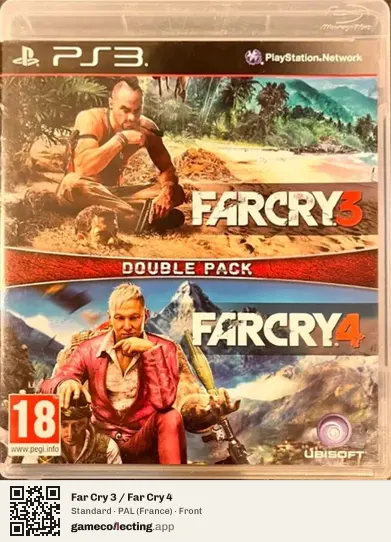 Far Cry 3 / Far Cry 4 PlayStation 3, France box front