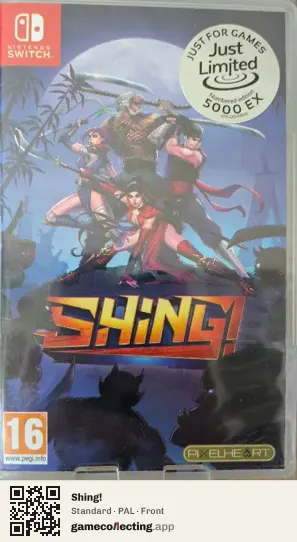 Shing! Nintendo Switch, PAL box front