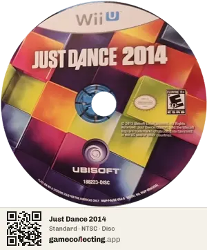 Just Dance 2014 Nintendo Wii U, NTSC disc