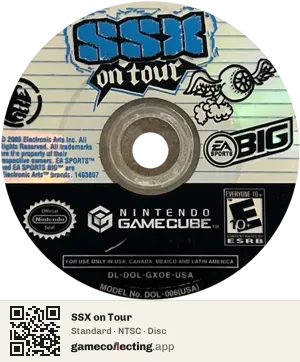 SSX on Tour Nintendo GameCube, NTSC disc