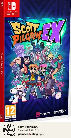 Scott Pilgrim EX Nintendo Switch, PAL box front