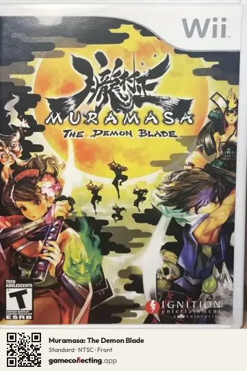 Muramasa: The Demon Blade Nintendo Wii, NTSC box front