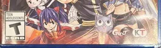 Fairy Tail, the ESRB box on its front