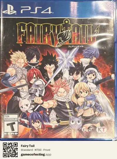 Fairy Tail PlayStation 4, NTSC box front